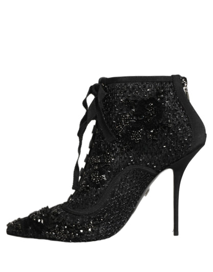Dolce & Gabbana Black Polyester Boots