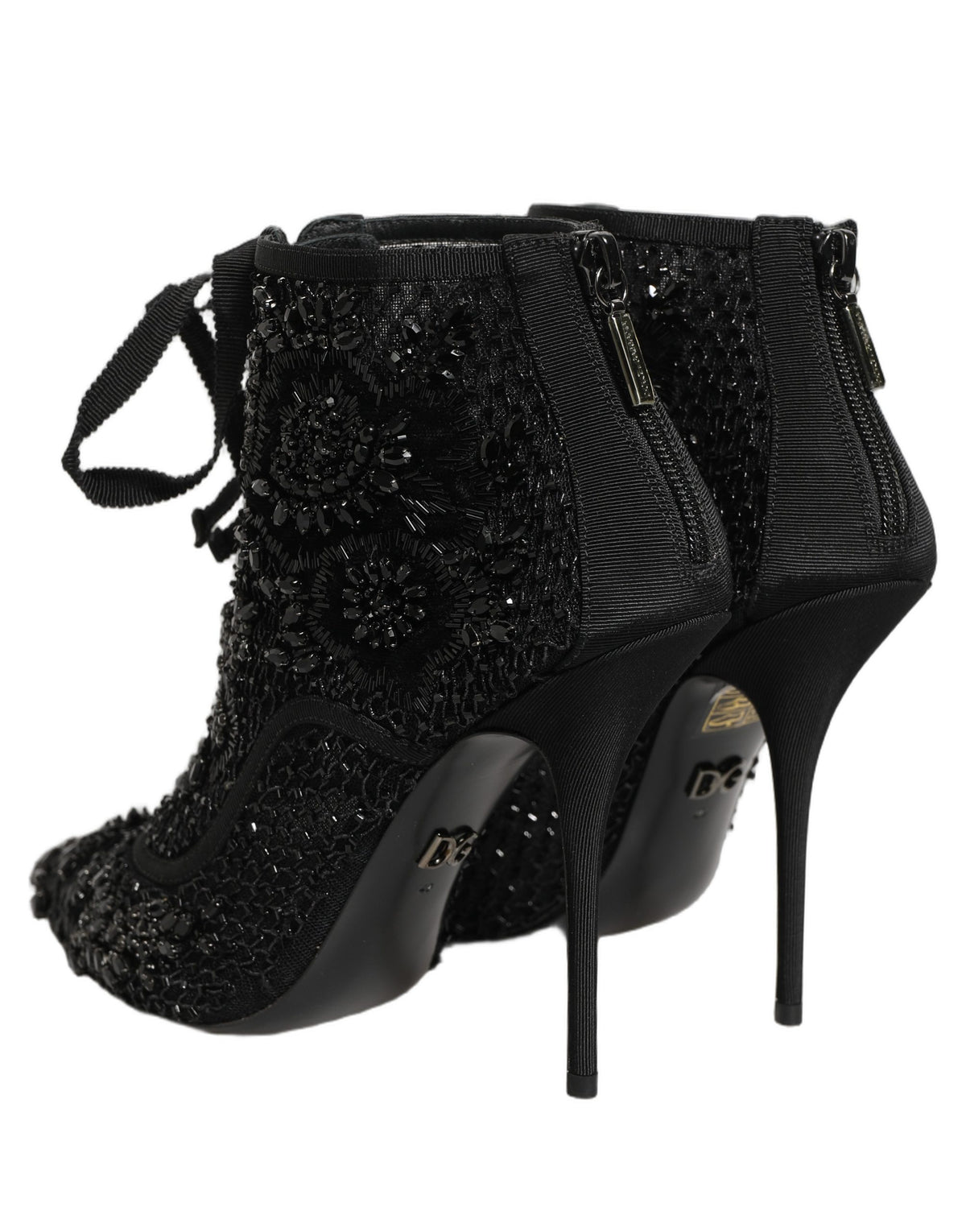 Dolce & Gabbana Black Polyester Boots