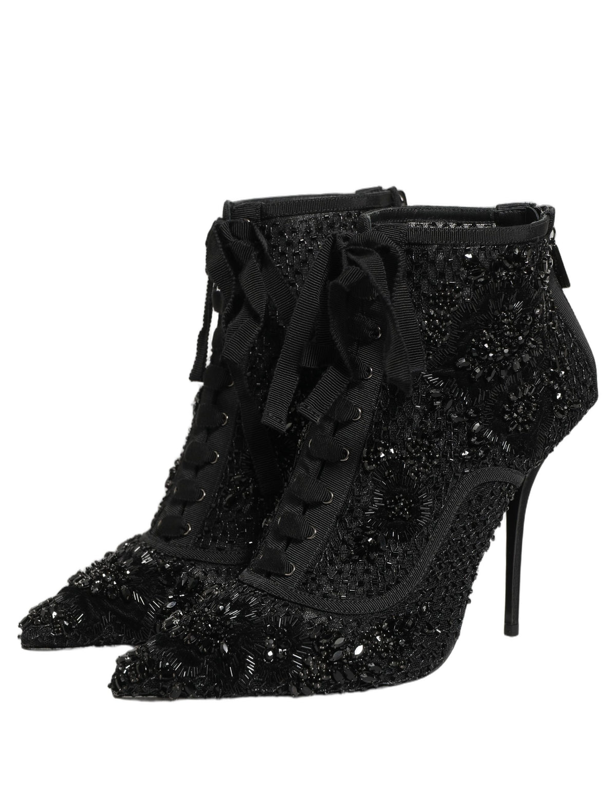 Dolce & Gabbana Black Polyester Boots