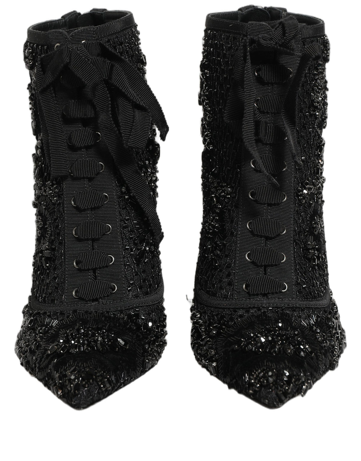 Dolce & Gabbana Black Polyester Boots