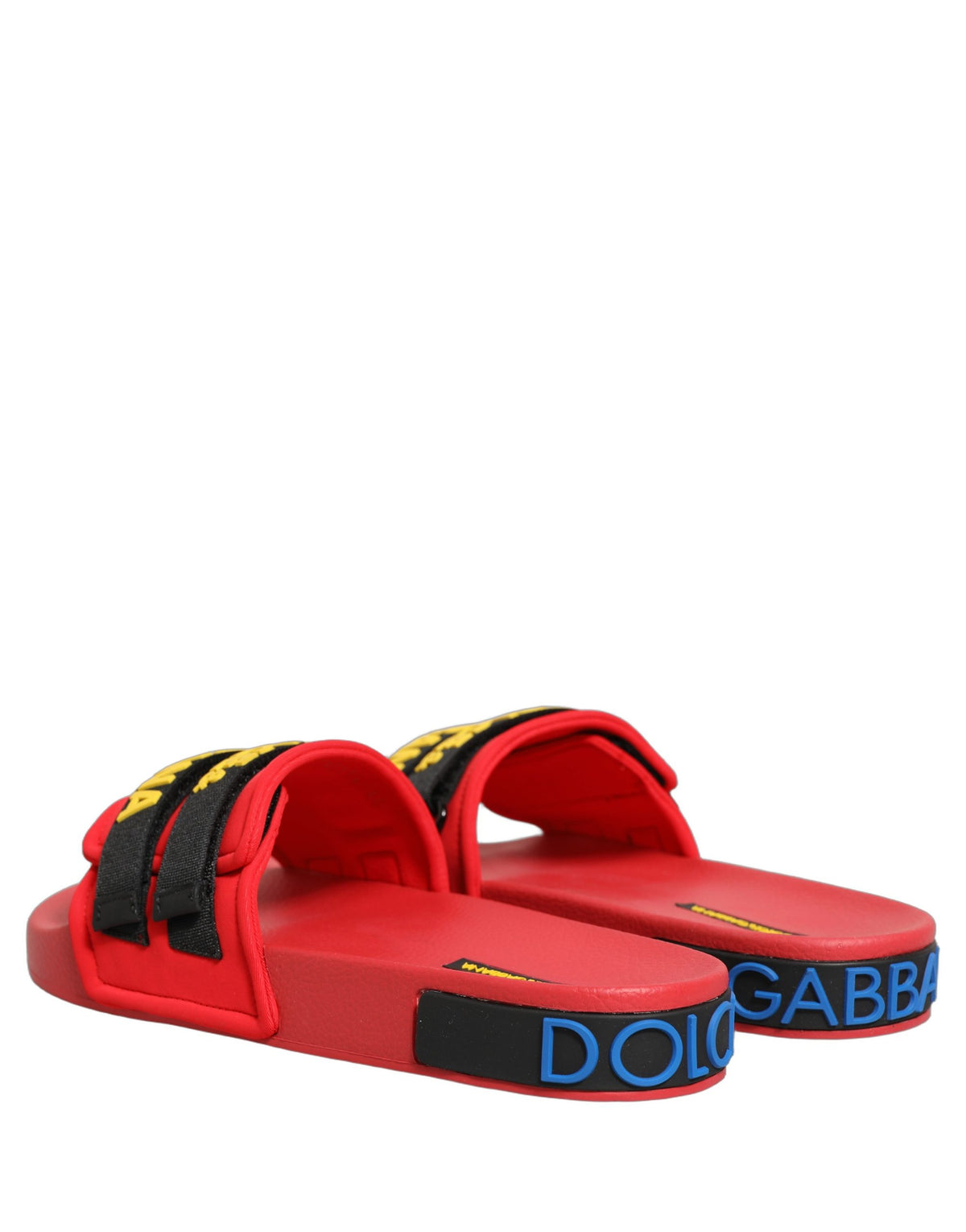 Dolce & Gabbana Red Polyester Loafers