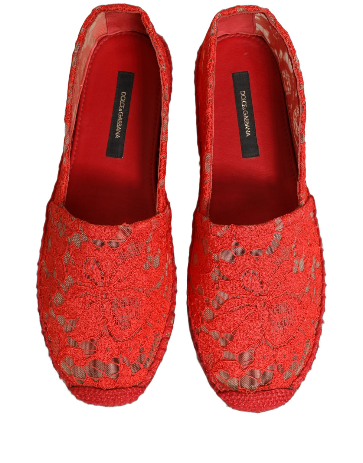 Dolce & Gabbana Espadrillas – colore Rosso – Cotone