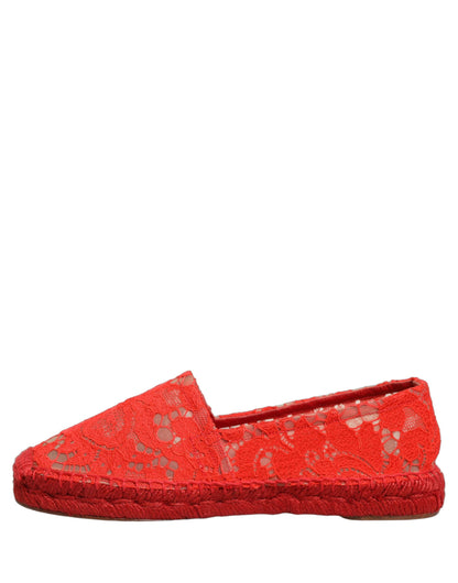 Dolce & Gabbana Espadrillas – colore Rosso – Cotone