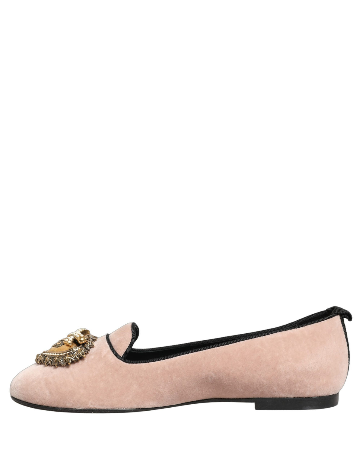 Dolce & Gabbana Pinke Devotion Samt-Loafer