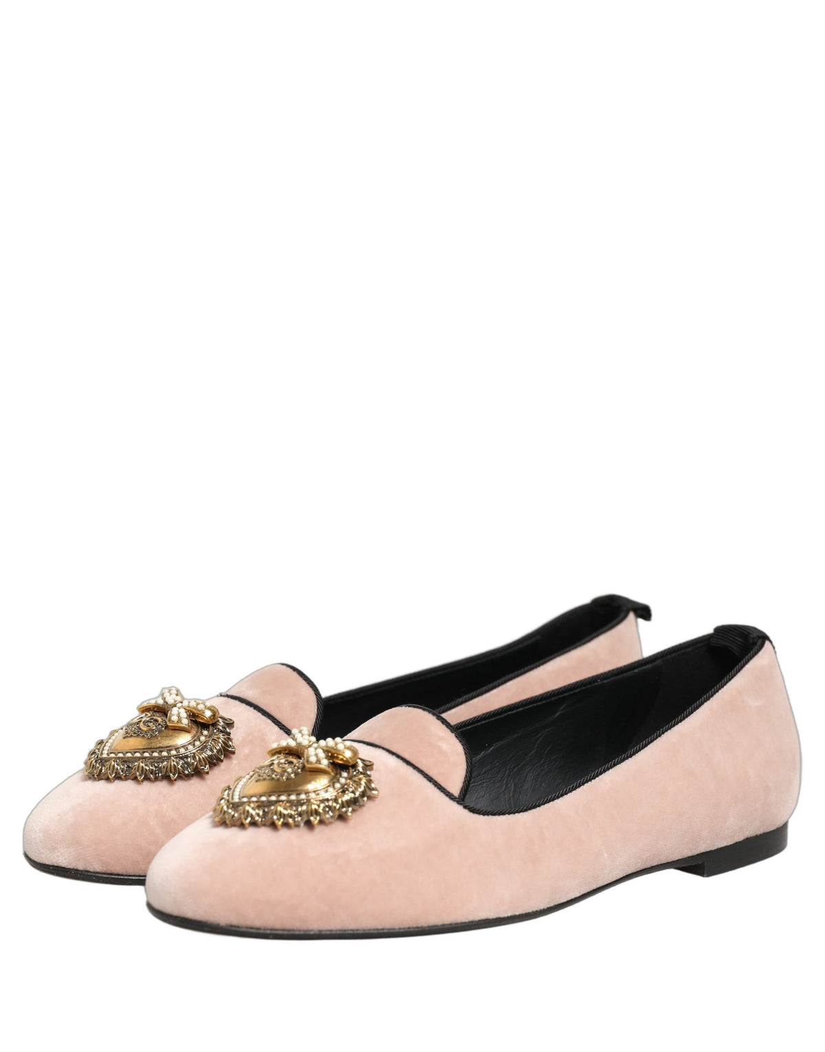 Dolce & Gabbana Pinke Devotion Samt-Loafer