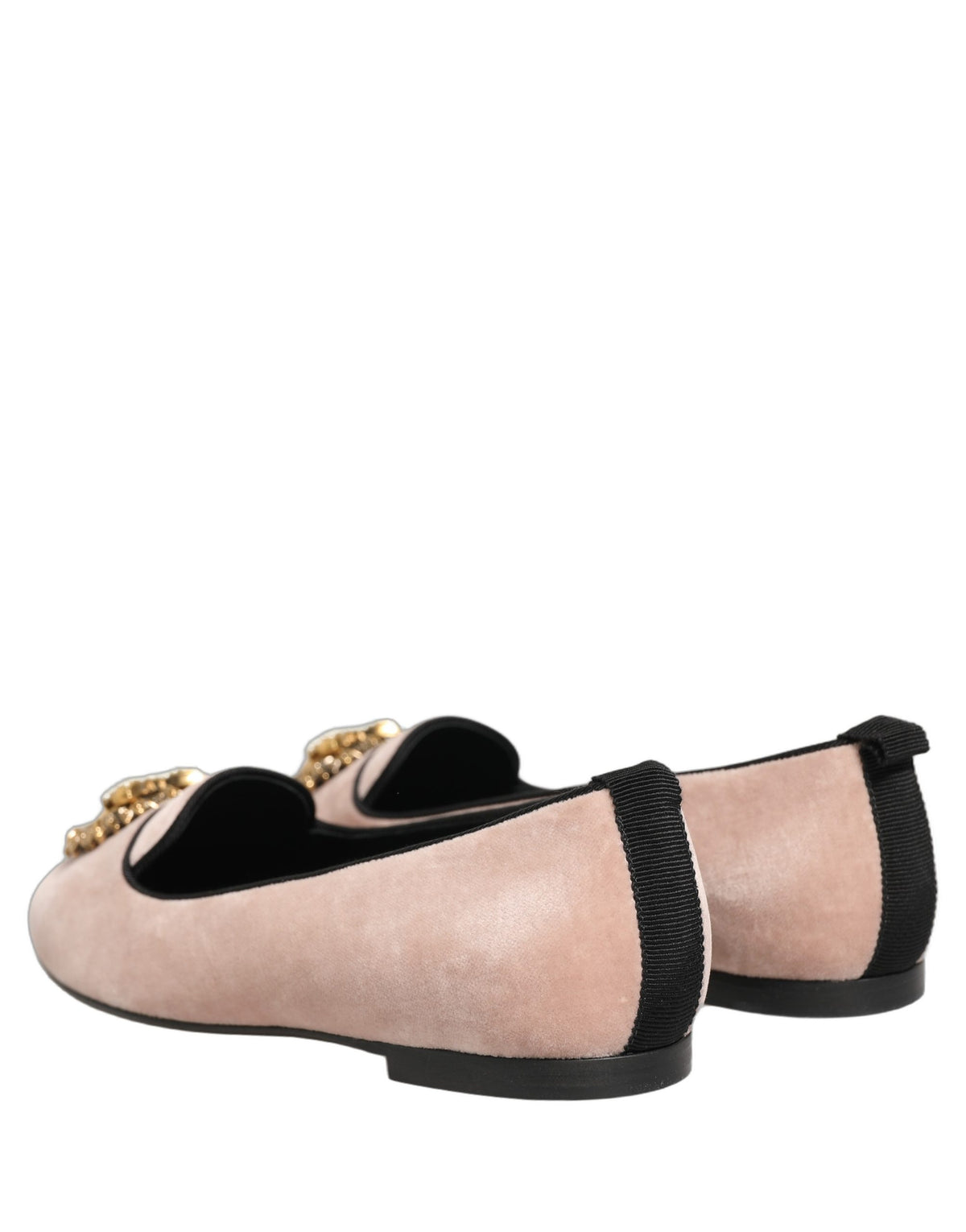 Dolce & Gabbana Pinke Devotion Samt-Loafer