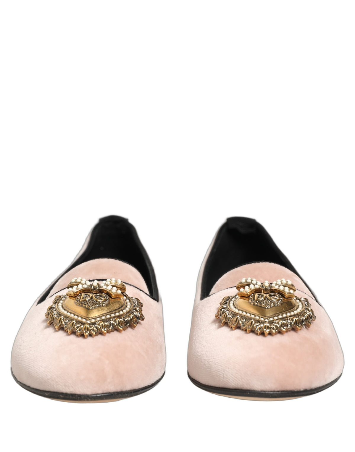 Dolce & Gabbana Pinke Devotion Samt-Loafer