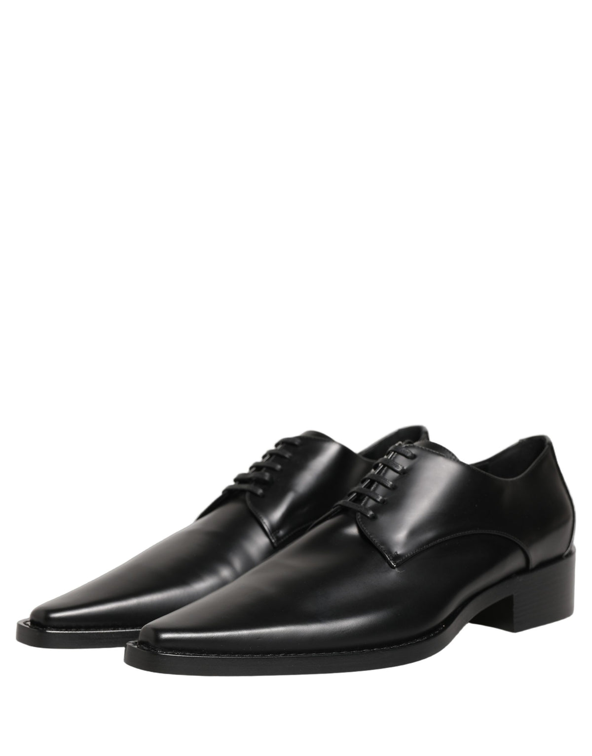 Dolce & Gabbana Black Leather Oxford & Derby Shoes