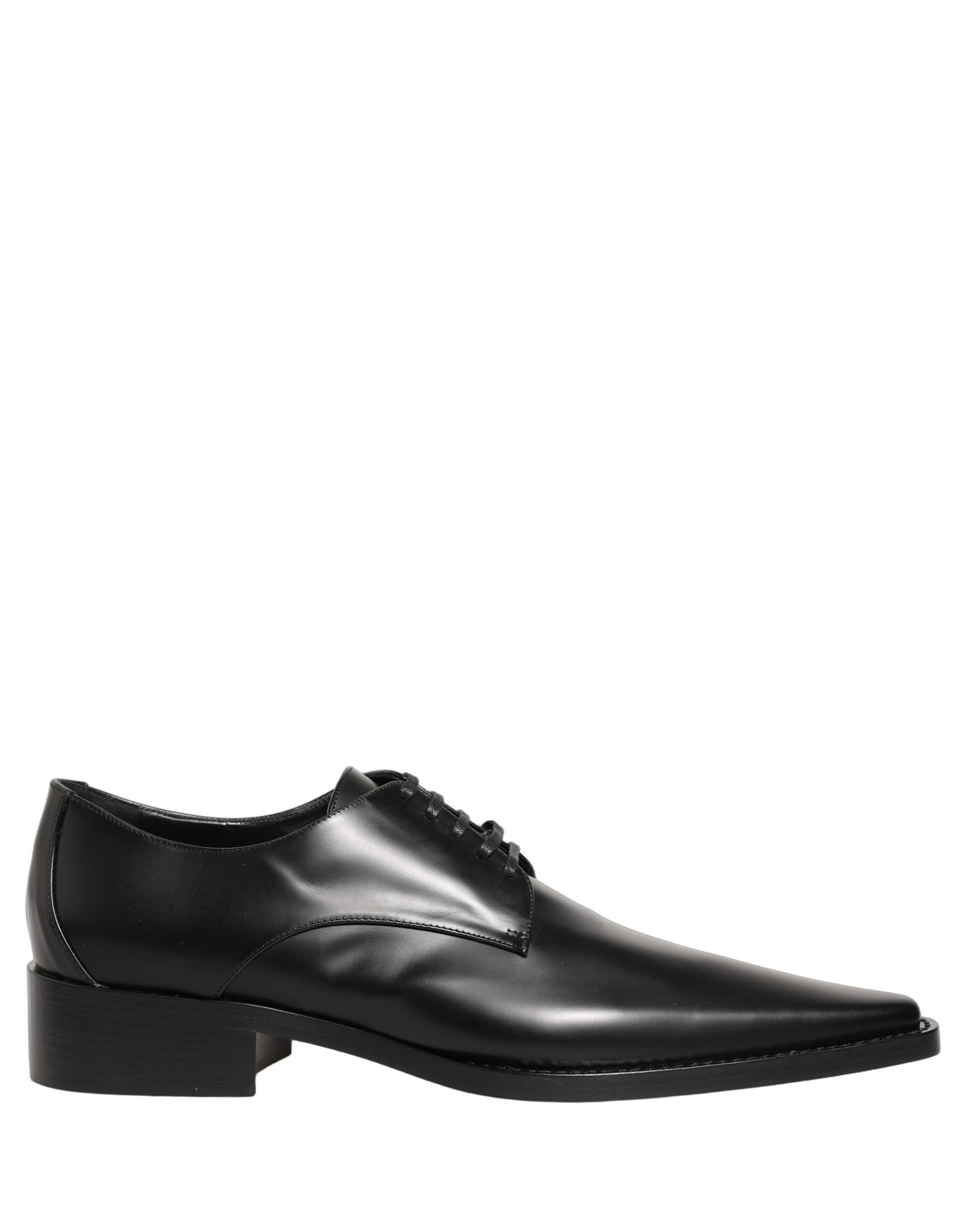 Dolce & Gabbana Black Leather Oxford & Derby Shoes
