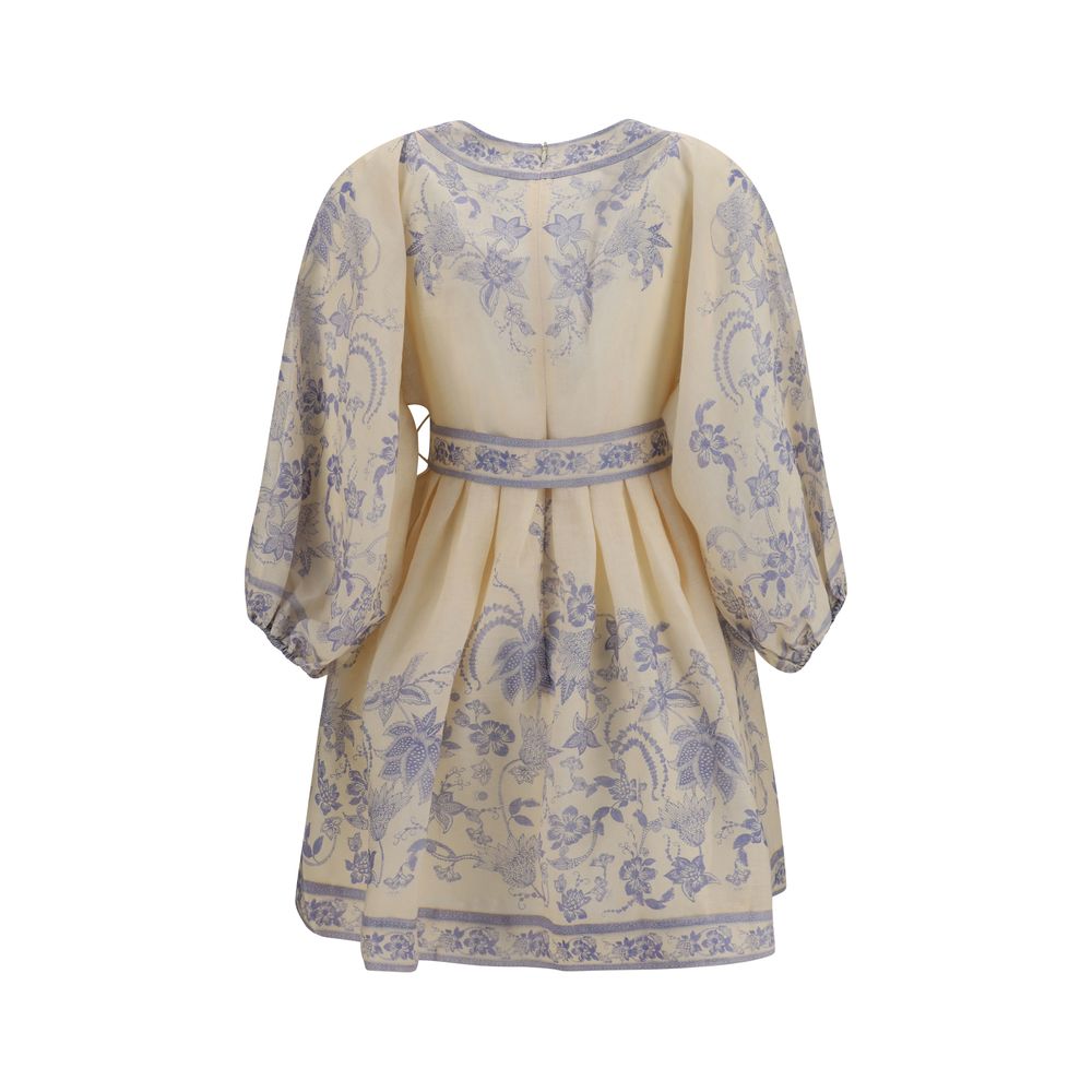 Zimmermann Mehrfarbiges Leinen-Freizeitkleid