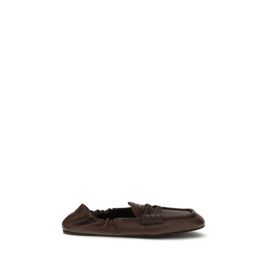 Miu Miu Braune Lammleder-Loafer Ovis Aries Aries