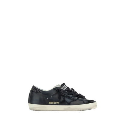 Golden Goose Schwarze Lammleder Ovis Aries Aries Sneaker