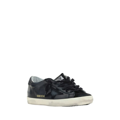 Golden Goose Schwarze Lammleder Ovis Aries Aries Sneaker