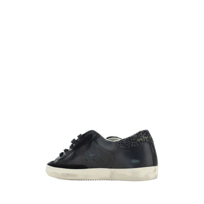 Golden Goose Schwarze Lammleder Ovis Aries Aries Sneaker