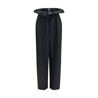 Khaite Schwarze Wollhose Oves Aries Casual Pants