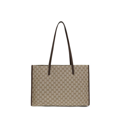 Gucci Beige Stoff-Handtasche