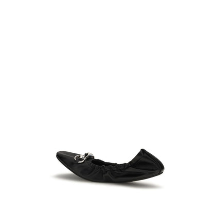 Gucci Schwarze Ballerinas aus Kalbsleder Bos Taurus