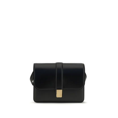 Khaite Schwarze Bos Taurus Kalbsleder Schultertasche