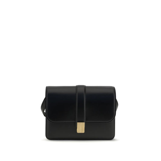 Khaite Schwarze Bos Taurus Kalbsleder Schultertasche