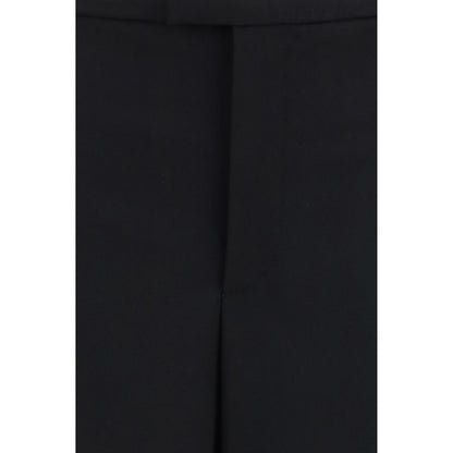 Gucci Schwarze Wollhose Oves Aries Casual Pants