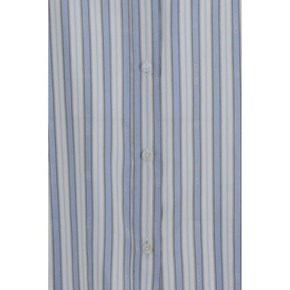 Gucci Blaues Seidenhemd
