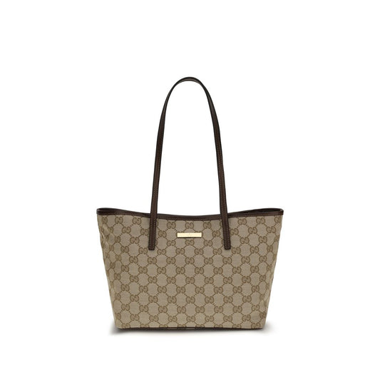 Gucci Beige Stoff-Handtasche