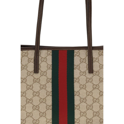 Gucci Beige Stoff-Handtasche