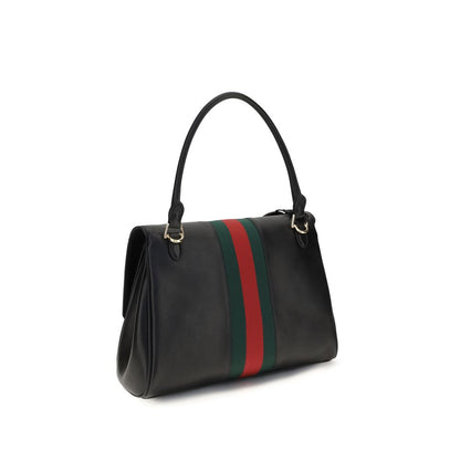 Gucci Schwarze Kalbsleder Bos Taurus Handtasche