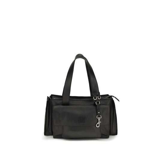 Miu Miu Braune Kalbsleder Bos Taurus Schultertasche