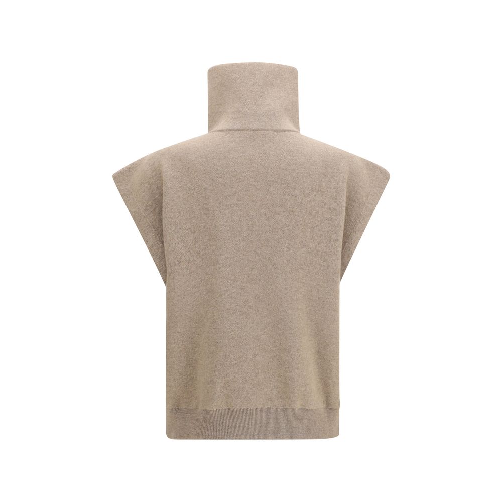 Cardigan in cashmere beige di Brunello Cucinelli