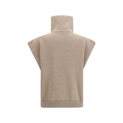 Cardigan in cashmere beige di Brunello Cucinelli