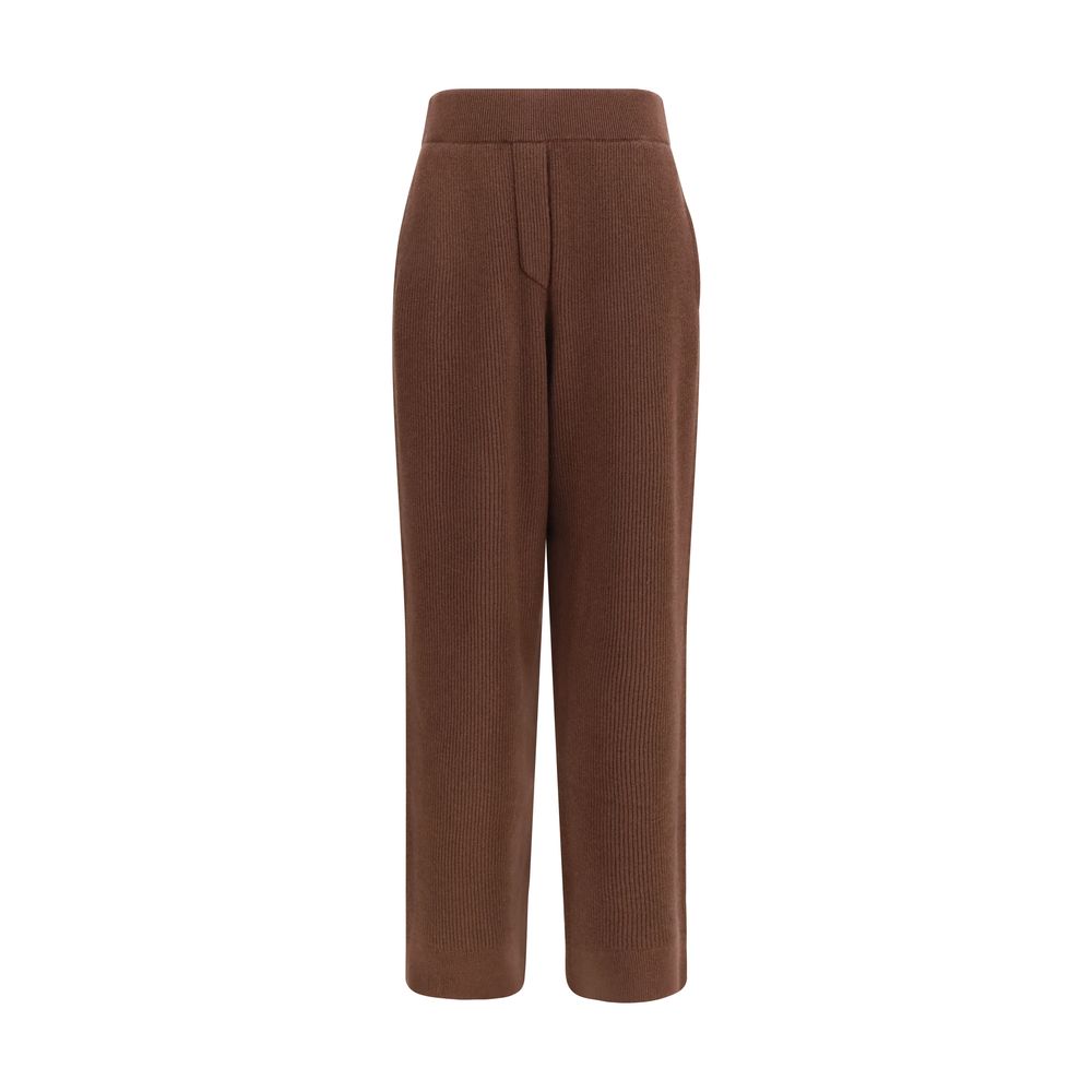 Brunello Cucinelli Hose aus Kaschmir in Braun
