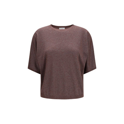 Maglione viola in cashmere e seta di Brunello Cucinelli