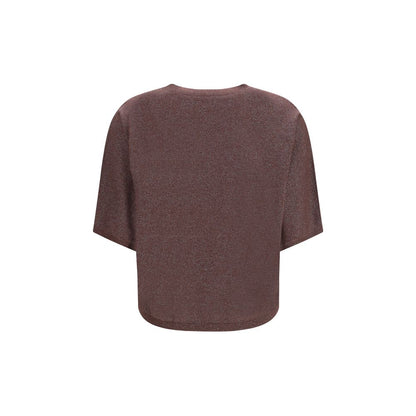 Maglione viola in cashmere e seta di Brunello Cucinelli