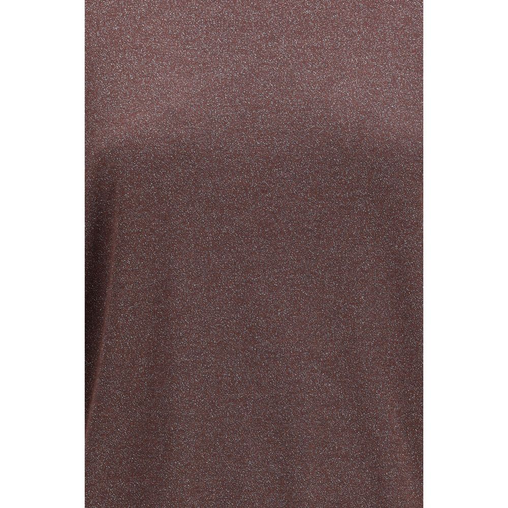 Maglione viola in cashmere e seta di Brunello Cucinelli