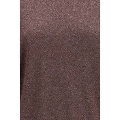 Maglione viola in cashmere e seta di Brunello Cucinelli
