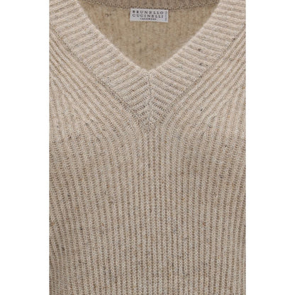 Brunello Cucinelli Hemd aus Kaschmir in Beige
