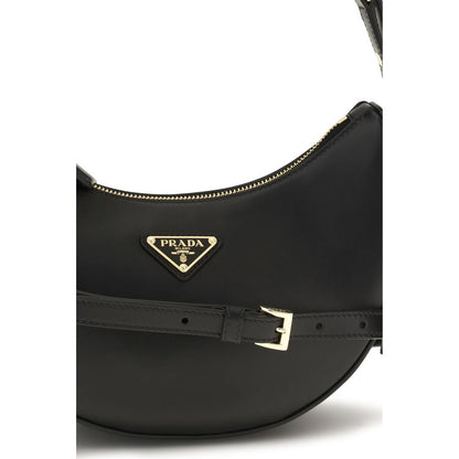 Prada Schwarze Kalbsleder Bos Taurus Bucket Bag