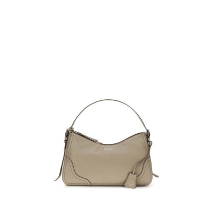 Prada Graue Kalbsleder Bos Taurus Bucket Bag