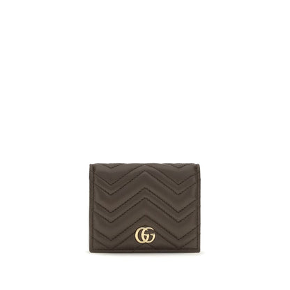 Gucci Braune Kalbsleder Bos Taurus Geldbörse