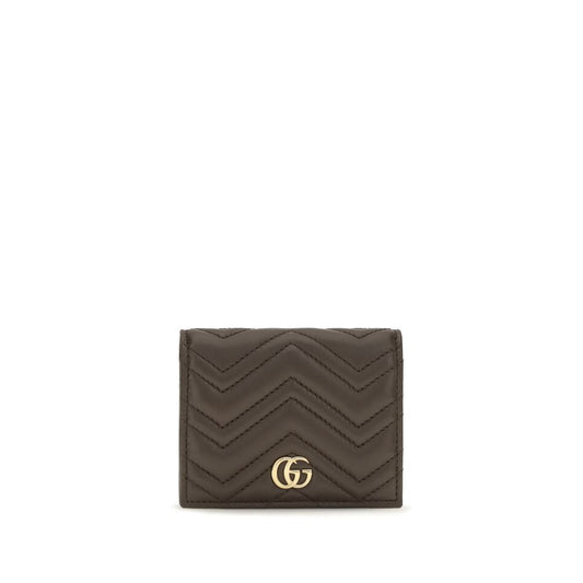 Gucci Braune Kalbsleder Bos Taurus Geldbörse