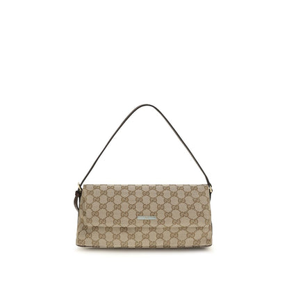 Gucci Braune Stoffhandtasche