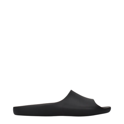The Row Schwarze Baumwoll-Slipper