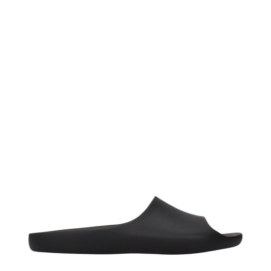 The Row Schwarze Baumwoll-Slipper