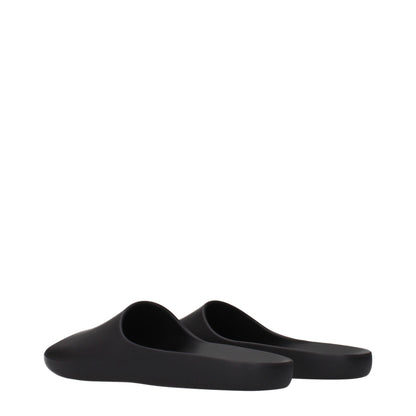 The Row Schwarze Baumwoll-Slipper