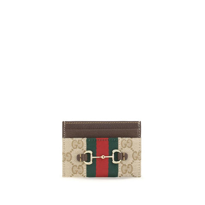 Gucci Beige Stoff-Portemonnaie