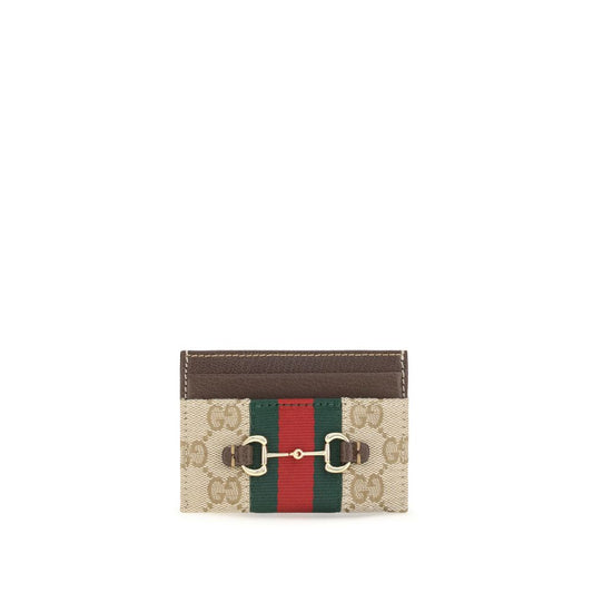 Gucci Beige Stoff-Portemonnaie