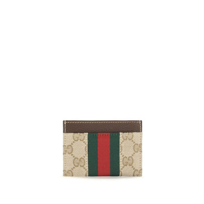 Gucci Beige Stoff-Portemonnaie