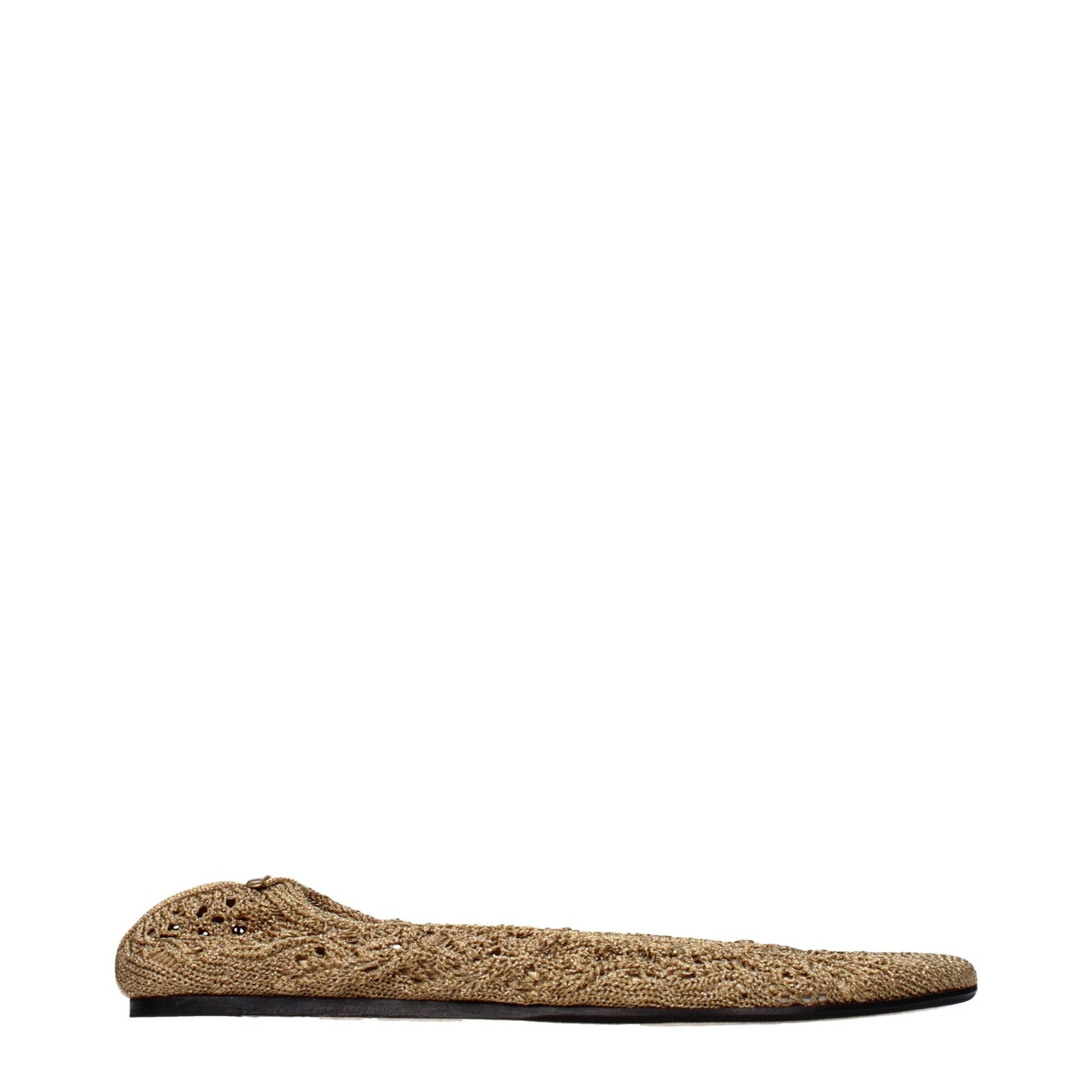 Isabel Marant Ballerinas aus goldenem Stoff