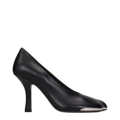 Burberry Schwarze Leder Pumps mit hohem Absatz